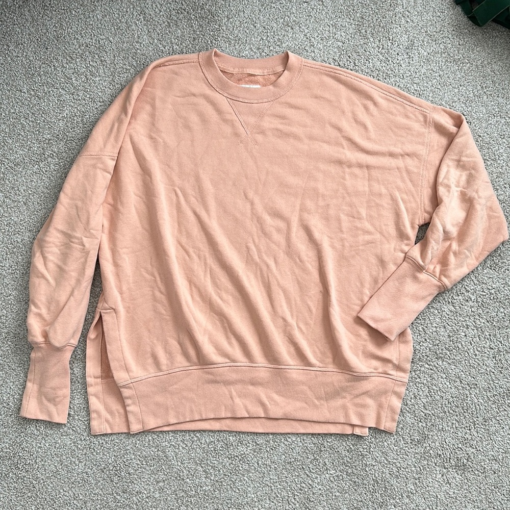 Abercrombie & Fitch Peach Oversized Sweatshirt